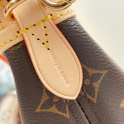 NEVERFULL BB 24 BROWN MONOGRAM CANVAS AND LEATHER TRIM GOLD HARDWARE