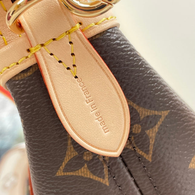 NEVERFULL BB 24 BROWN MONOGRAM CANVAS AND LEATHER TRIM GOLD HARDWARE