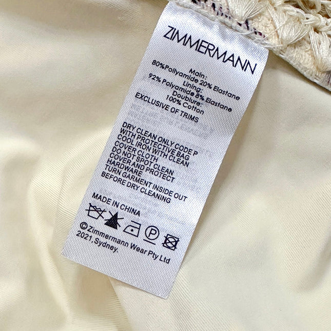 ZIMMERMANN BIKINI WITH PLUNGING NECKLINE 270503