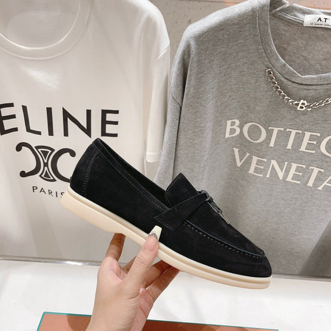 LP SUMMER CHARMS WALK LOAFERS BLACK SUEDE