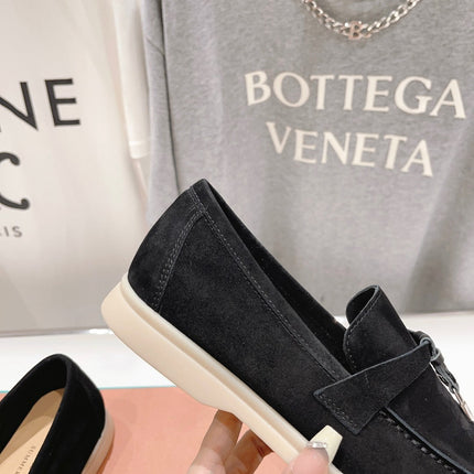 LP SUMMER CHARMS WALK LOAFERS BLACK SUEDE