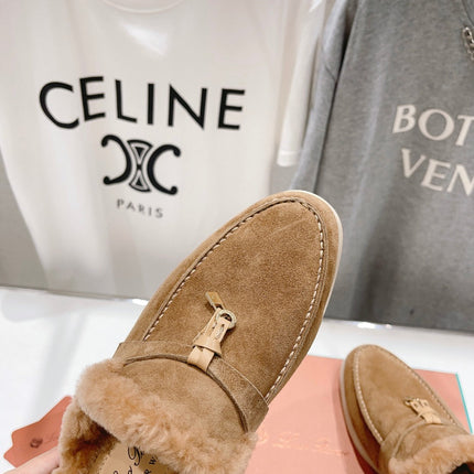 LP CHARMS WALK BABOUCHE LOAFERS TAWNY FLEECE