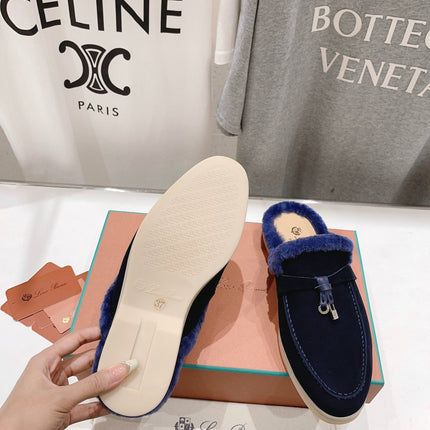 LP CHARMS WALK BABOUCHE LOAFERS INDIGO FLEECE