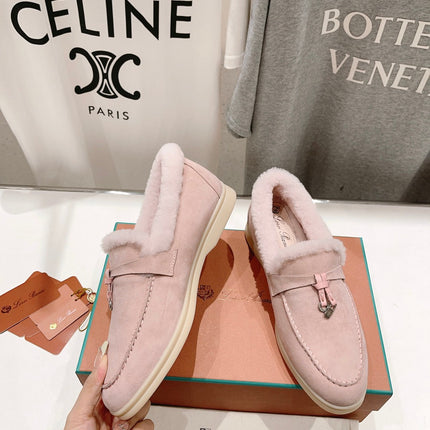 LP SUMMER CHARMS WALK LOAFERS LIGHT PINK FLEECE