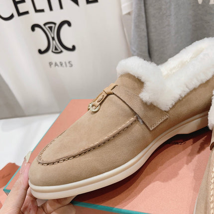 LP SUMMER CHARMS WALK LOAFERS CAMEL FLEECE