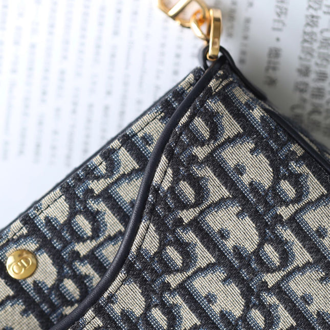 MINI 21 CHAIN HANDBAG BLACK OBLIQUE JACQUARD