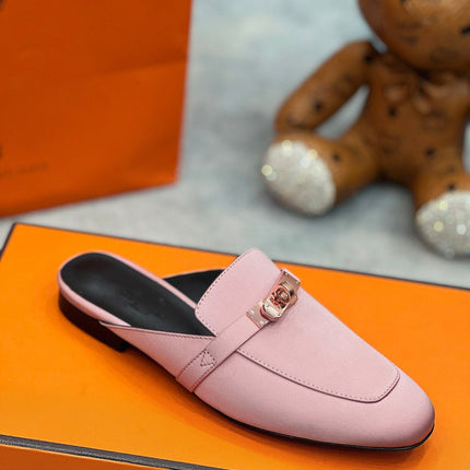 0Z Mule Pink Silk Thick Cloth/Sheepskin