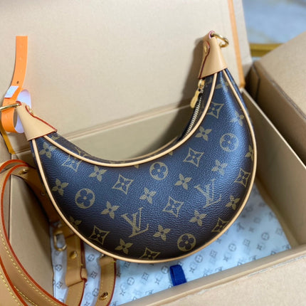 LOOP 23 IN BROWN MONOGRAM CANVAS AND LEATHER TRIM