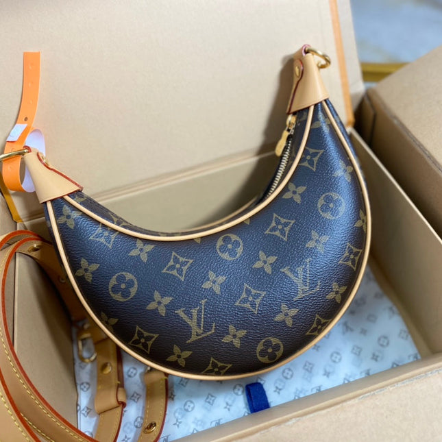 LOOP 23 IN BROWN MONOGRAM CANVAS AND LEATHER TRIM