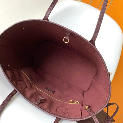 NEVERFULL MM 32 WINE MONOGRAM EMPREINTE LEATHER