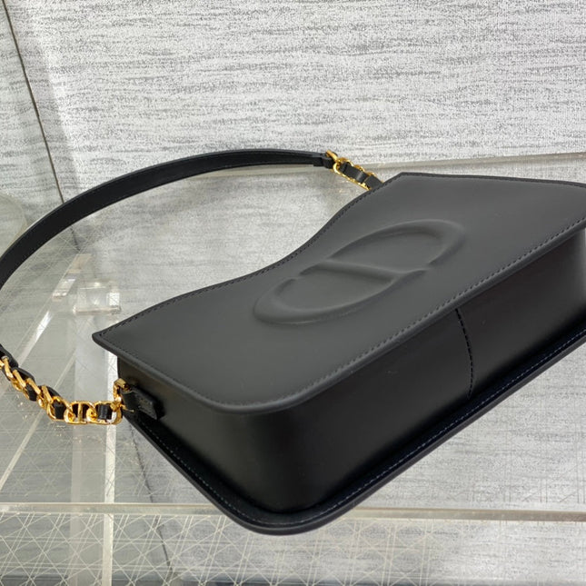 HOBO SIGNATURE 23  BAG IN BLACK LAMBSKIN