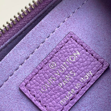 MARELLINI 19 PURPLE EPI GRAINED LEATHER