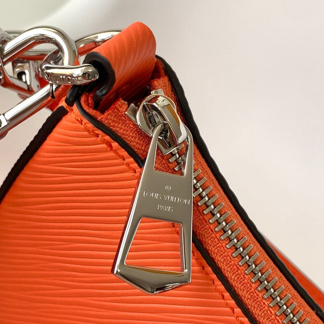 MARELLINI 19 ORANGE EPI GRAINED LEATHER