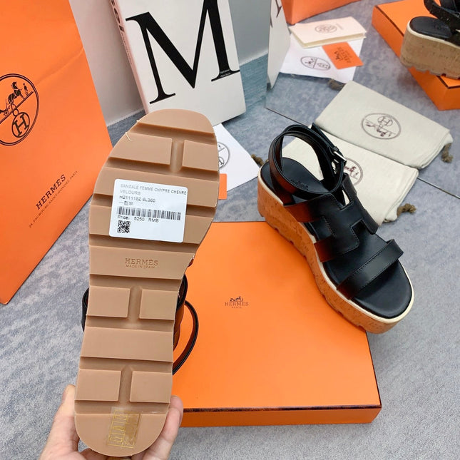 HAVANE 30 SANDAL IN BLACK CALFSKIN