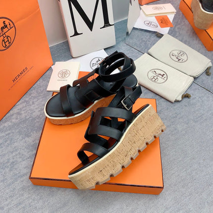 HAVANE 30 SANDAL IN BLACK CALFSKIN