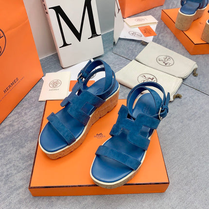 HAVANE 30 SANDAL IN CLASSIC BLUE SUEDE