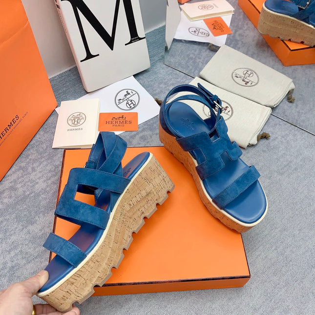 HAVANE 30 SANDAL IN CLASSIC BLUE SUEDE