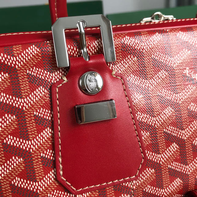 AMBASSADE DOCUMENT CASE 35 IN CLASSIC RED GOYARDINE CANVAS