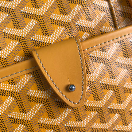 AMBASSADE DOCUMENT CASE 35 IN YELLOW GOYARDINE CANVAS