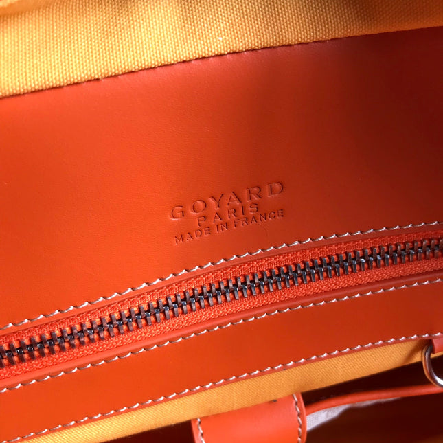 AMBASSADE DOCUMENT CASE 35 IN ORANGE GOYARDINE CANVAS