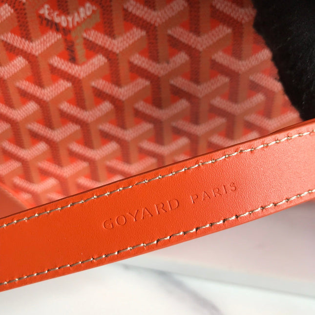 AMBASSADE DOCUMENT CASE 35 IN ORANGE GOYARDINE CANVAS