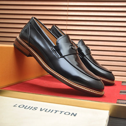 LV FLEX LOAFER IN GLOSSY BLACK CALFSKIN