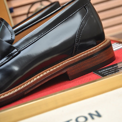 LV FLEX LOAFER IN GLOSSY BLACK CALFSKIN