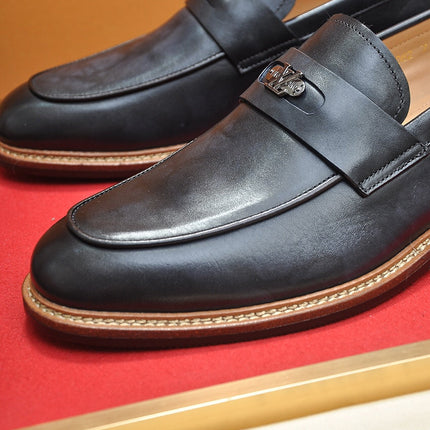 LV FLEX LOAFER IN BLACK CALFSKIN