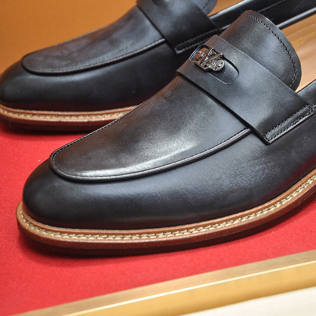 LV FLEX LOAFER IN BLACK CALFSKIN