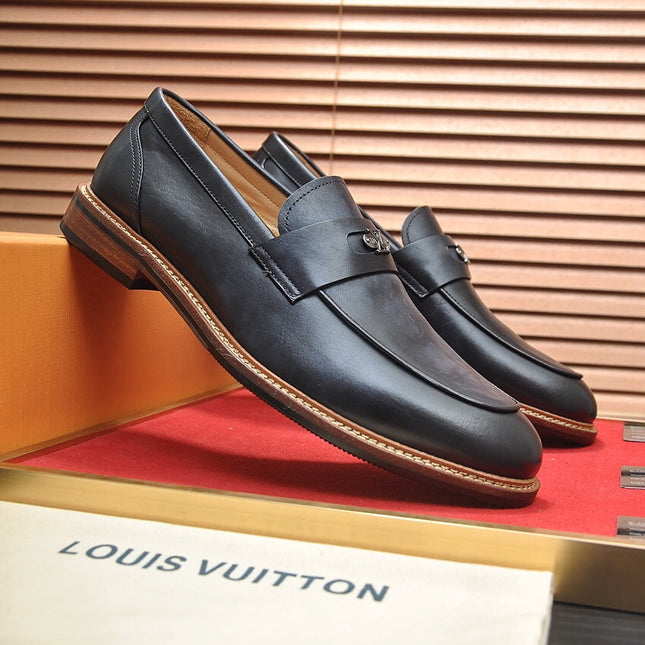 LV FLEX LOAFER IN BLACK CALFSKIN
