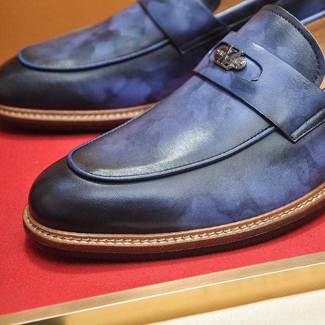 LV FLEX LOAFER IN CERULEAN BLUE CALFSKIN
