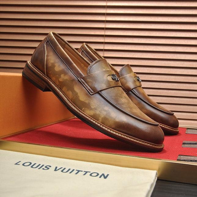 LV FLEX LOAFER IN MOCHA BROWN CALFSKIN