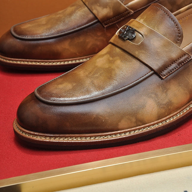 LV FLEX LOAFER IN MOCHA BROWN CALFSKIN