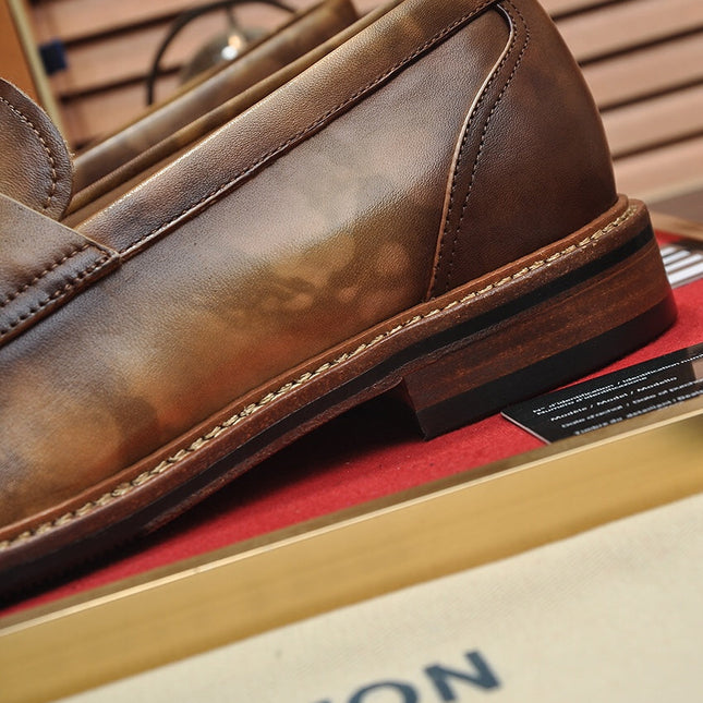 LV FLEX LOAFER IN MOCHA BROWN CALFSKIN