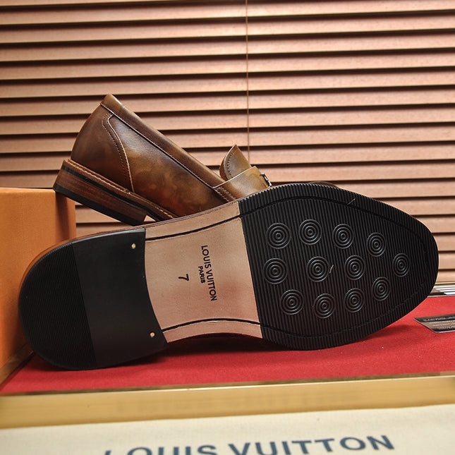 LV FLEX LOAFER IN MOCHA BROWN CALFSKIN