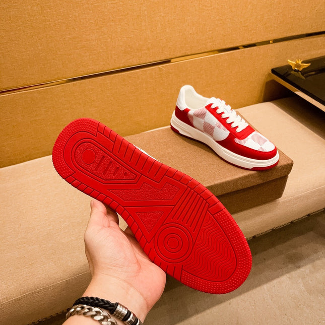 LV BEVERLY SNEAKER WHITE RED