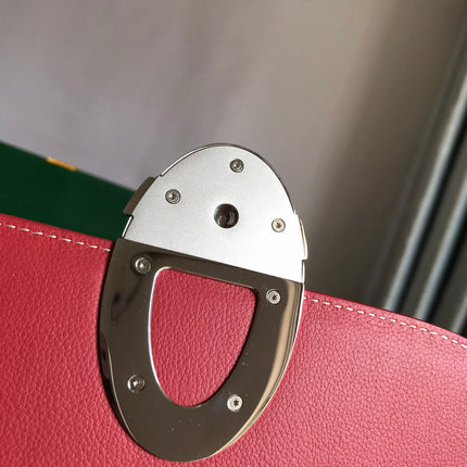 233 BAG 25 IN CLASSIC RED CALFKIN AND GOYARDINE CANVAS
