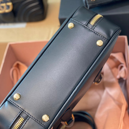 ARCADIE 27 BAG IN BLACK LEATHER