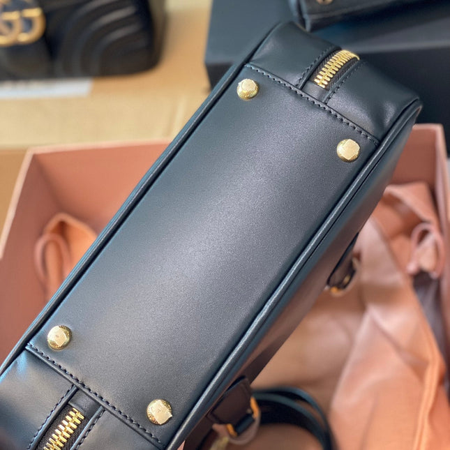 ARCADIE 27 BAG IN BLACK LEATHER