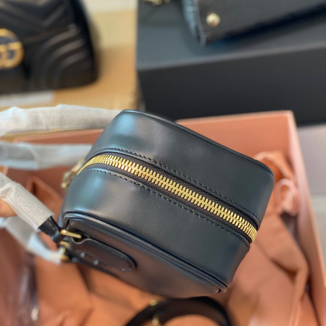 ARCADIE 27 BAG IN BLACK LEATHER