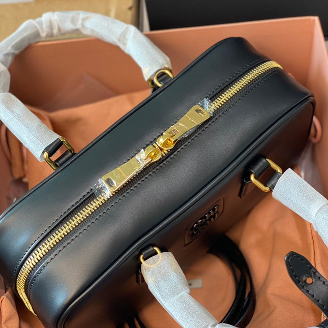 ARCADIE 27 BAG IN BLACK LEATHER