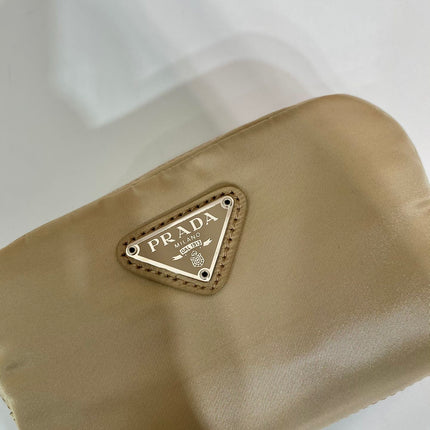 PRA CLUTCH 12 IN TAN BROWN RE-NYLON