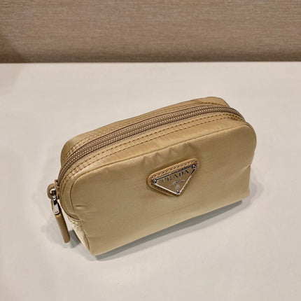 PRA CLUTCH 12 IN TAN BROWN RE-NYLON