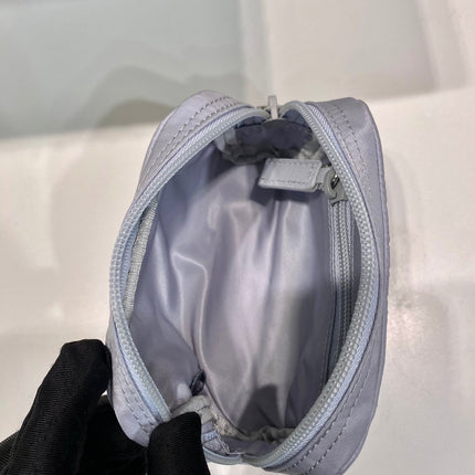 PRA CLUTCH 12 IN LIGHT GREY RE-NYLON