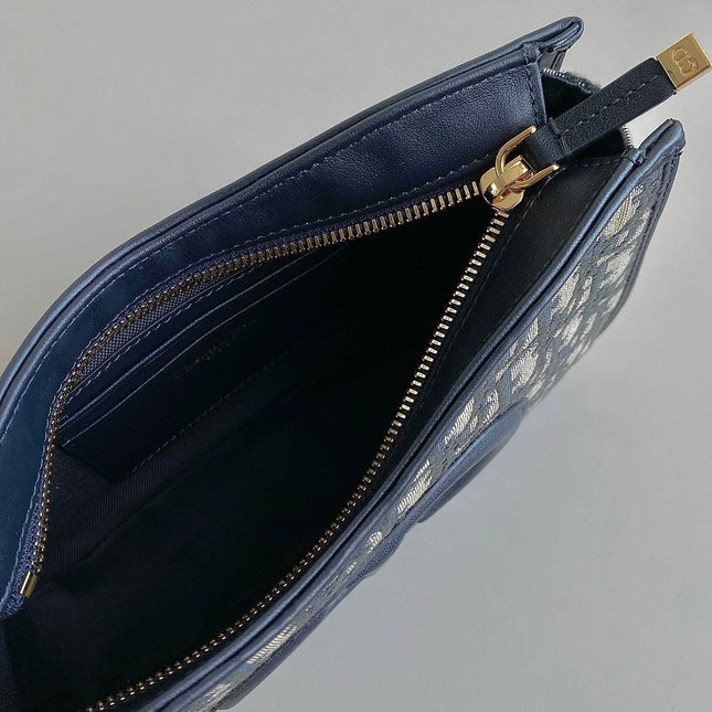 MINI HOBO 23 BAG IN BLUE OBLIQUE JACQUARD