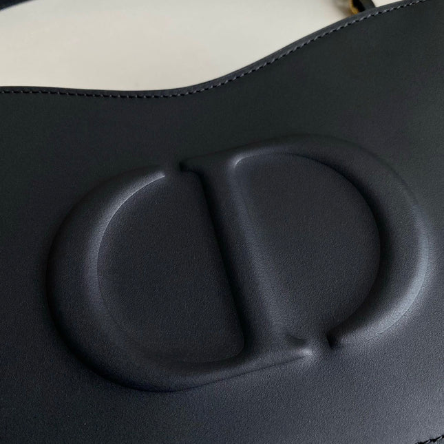 MINI HOBO 23 BAG IN BLACK CALFSKIN