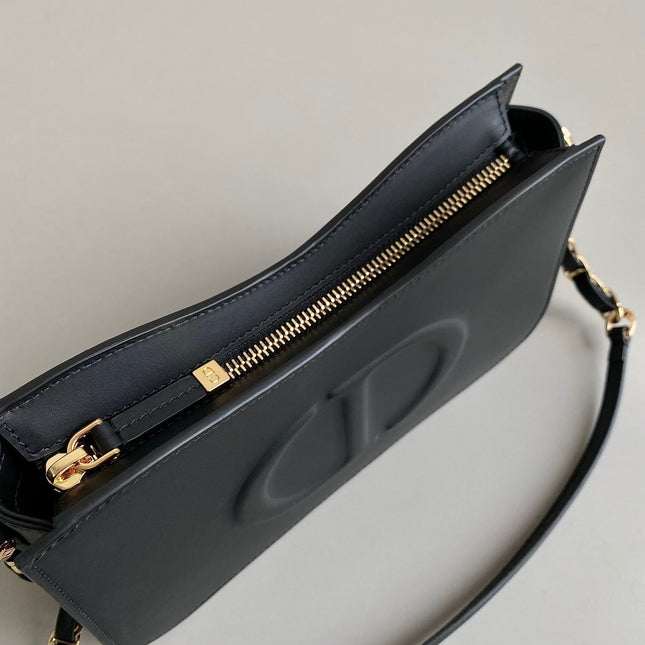 MINI HOBO 23 BAG IN BLACK CALFSKIN