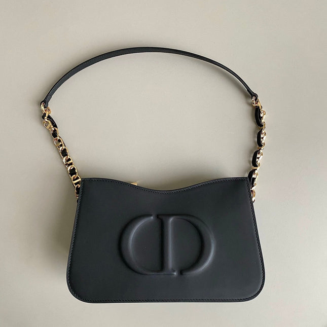 MINI HOBO 23 BAG IN BLACK CALFSKIN