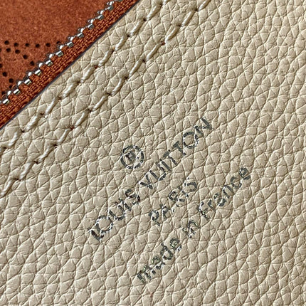 CARMEL HOBO BAG 40 IN CRÈME BEIGE MIHANA PERFORATED CALF LEATHER