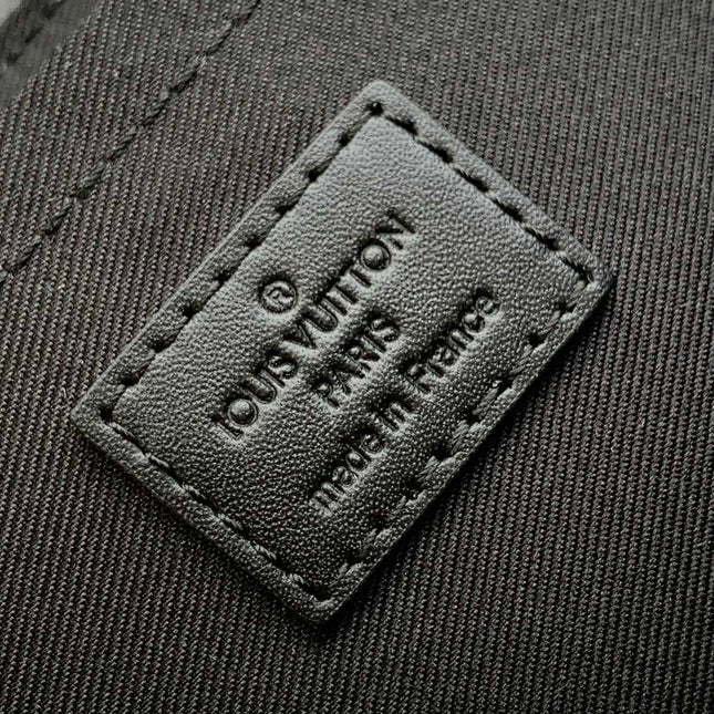 S-CAPE MESSENGER BAG 28 IN BLACK MONOGRAM ECLIPSE CANVAS
